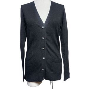 Milly of New York Long Sleeve Cardigan Sweater Rhinestone Buttons Size Medium